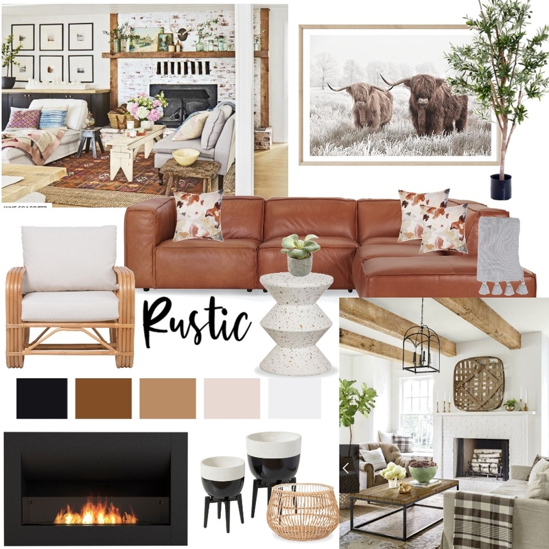 Rustic Contemporary Mood Board Mood Board by APeevers on Style Sourcebook