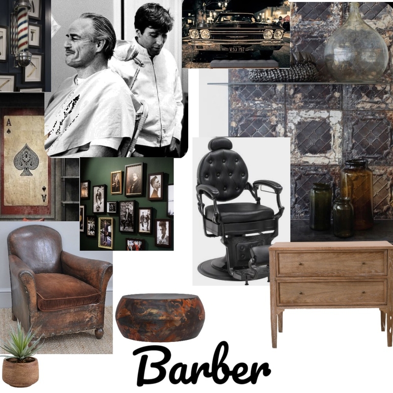 Barber Area Mood Board by Leah77 on Style Sourcebook