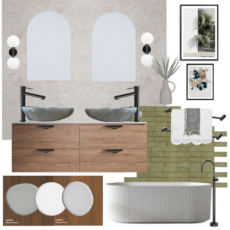 Michelle Gould | Ensuite Mood Board by The Blue Space on Style Sourcebook