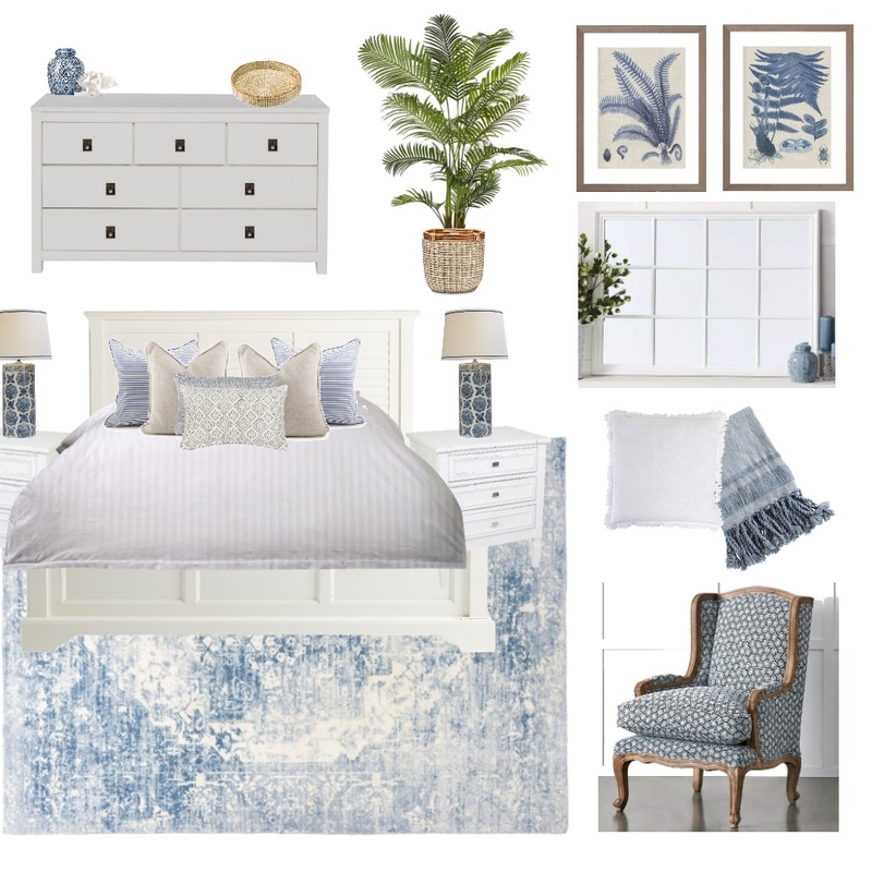 Hamptons Main Bedroom Mood Board by Eliza Grace Interiors on Style Sourcebook