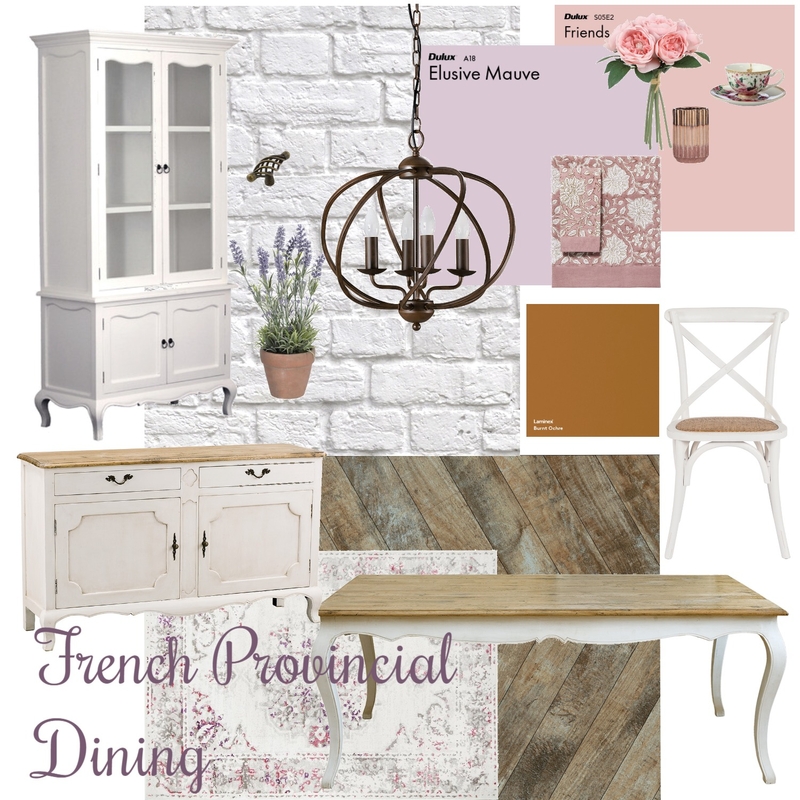 French Provincial Dining Room Mood Board by Marianne Therese Prado on Style Sourcebook