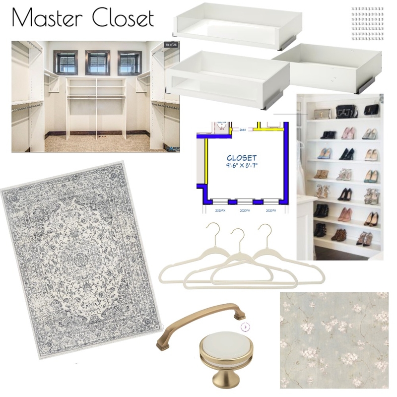 Master Closet Mood Board by Wildcat House on Style Sourcebook
