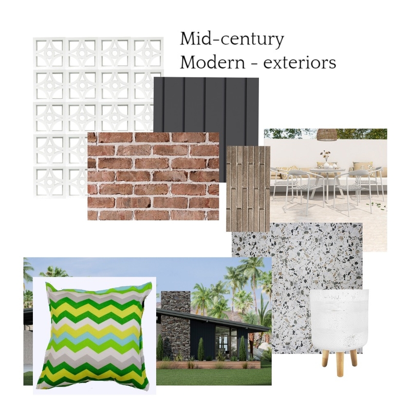 MCM exTERIORS Mood Board by CSCDB on Style Sourcebook