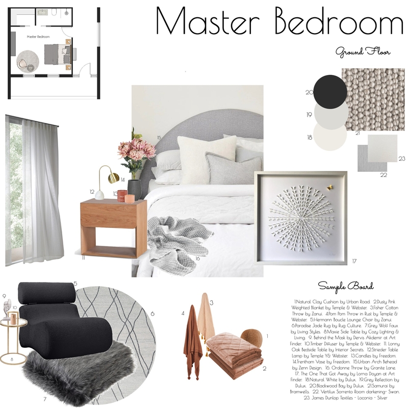 Master Bedroom Mood Board by Spaces To Liv on Style Sourcebook