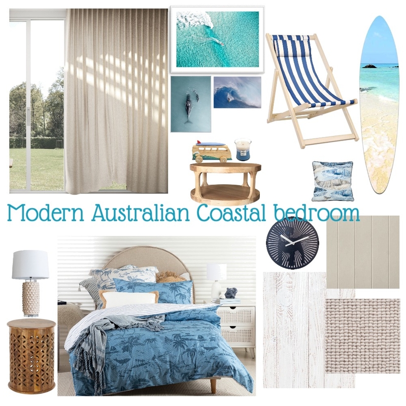 Modern Australian coastal bedroom Mood Board by Marianne Therese Prado on Style Sourcebook