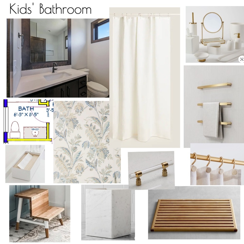 Kids' Bathroom Mood Board by Wildcat House on Style Sourcebook