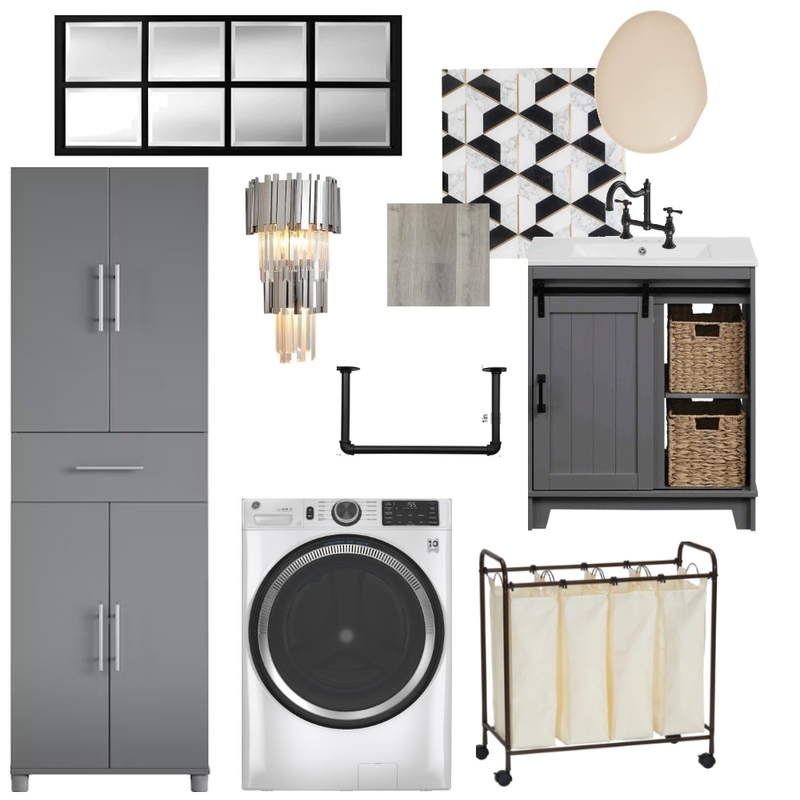 Grey Laundry Room Mood Board by Tiffany Hendricks on Style Sourcebook