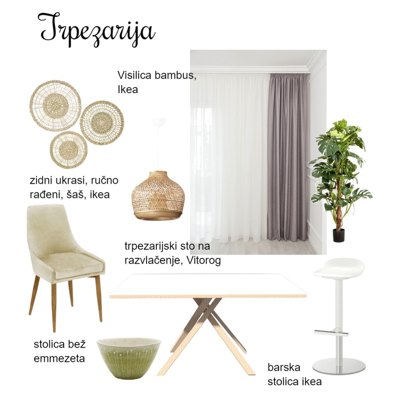 Mirjana Šaponja - trpezarija Mood Board by Fragola on Style Sourcebook