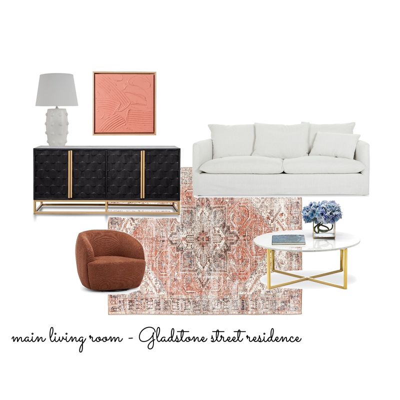 main living room- gladstone st Mood Board by lisa preston designs on Style Sourcebook