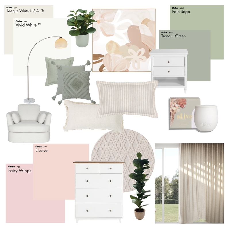 Alaina's bedroom Mood Board by 123987 on Style Sourcebook