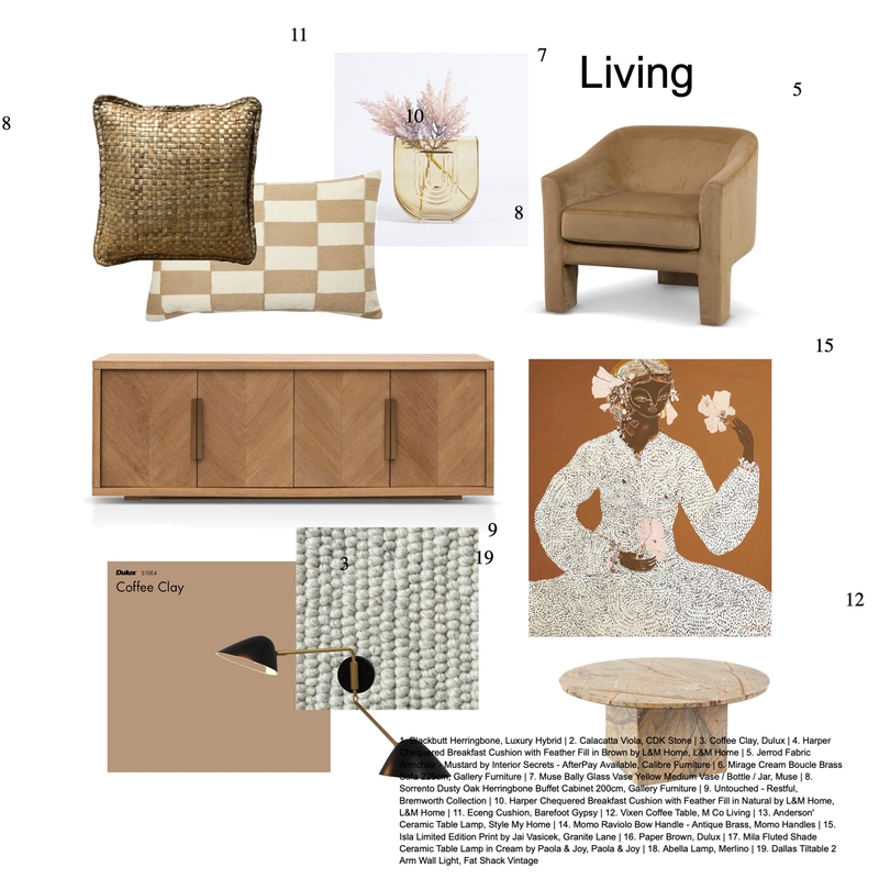 Living North Adelaide Mood Board by The Hallmark, Abbey Hall Interiors on Style Sourcebook
