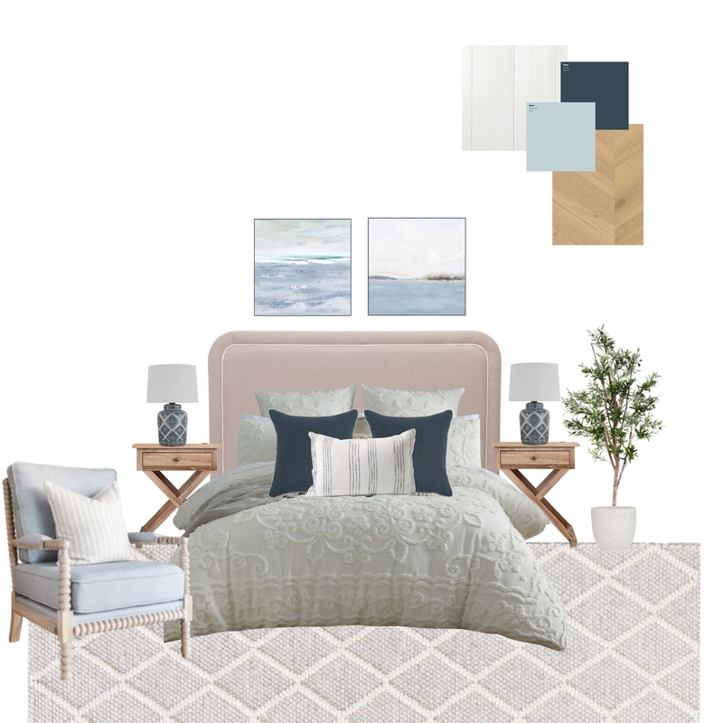 Hamptons Coastal Inspired Bedroom Mood Board by Style My Home - Hamptons Inspired Interiors on Style Sourcebook