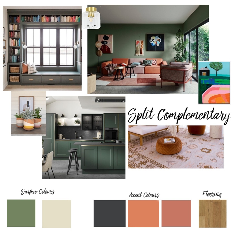 Module 6 Split Complementary Mood Board by Janet'sPlanet on Style Sourcebook