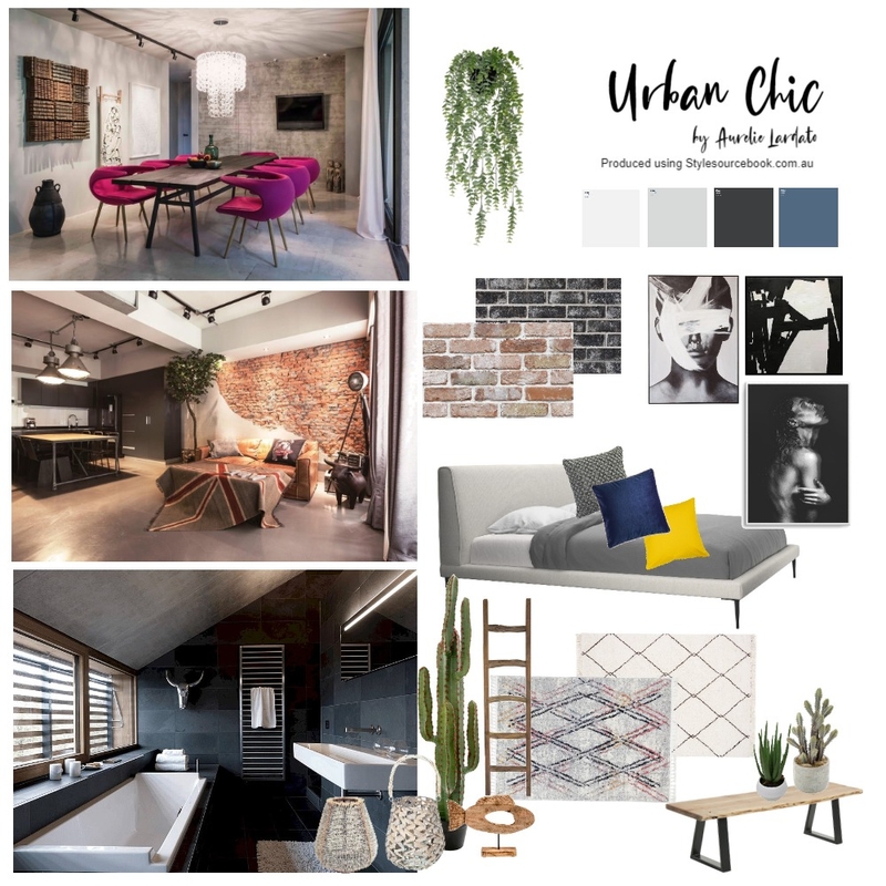Urban Chic Mood Board by Aurelie on Style Sourcebook