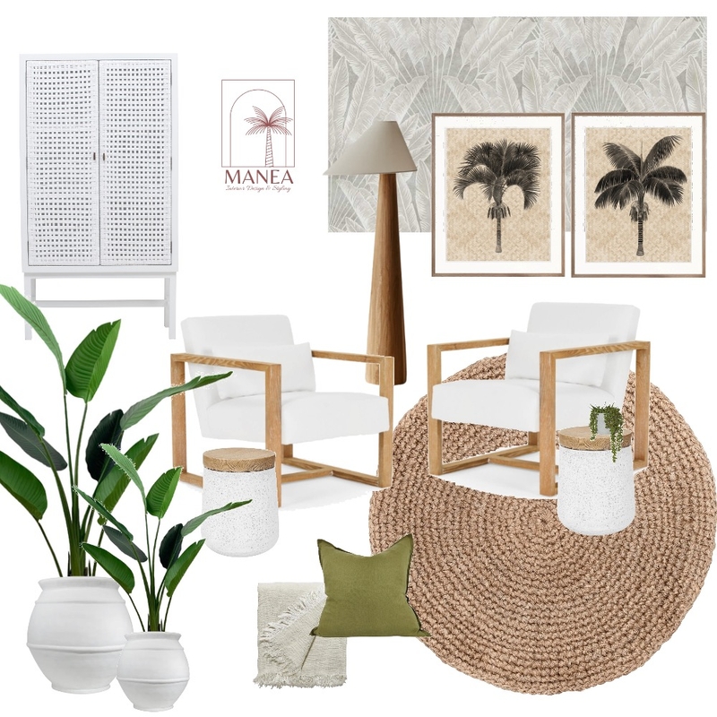 Tropical Sitting Room Mood Board by Manea Interior Design & Styling on Style Sourcebook