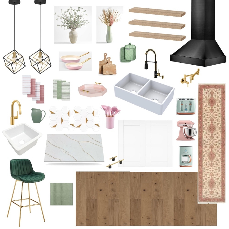Kitchen Sample Board Mood Board by Rachel Troke Design on Style Sourcebook