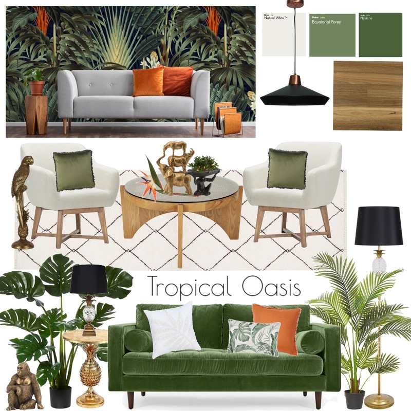 Tropical Mood Board by designsbysue on Style Sourcebook