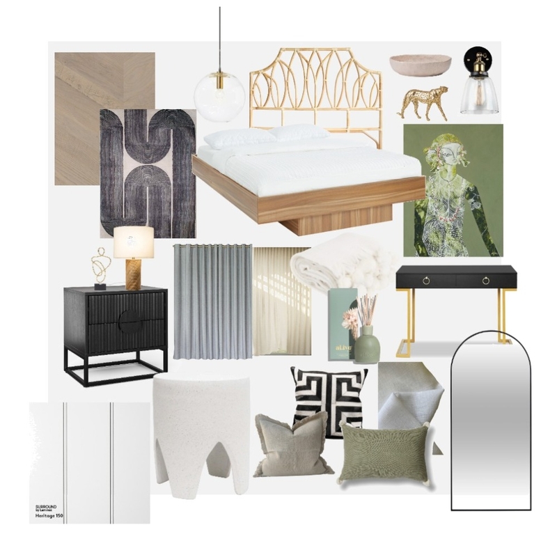 Nature Inspired Bedroom Mood Board by Dorina on Style Sourcebook