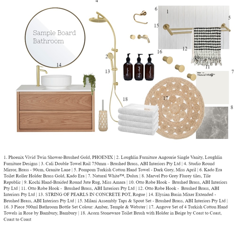 Bathroom Mood Board by SarHemming on Style Sourcebook