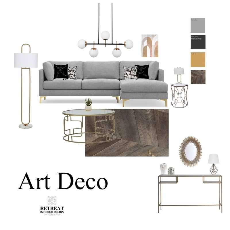 Art Deco Mood Board by Retreat Interior Design on Style Sourcebook