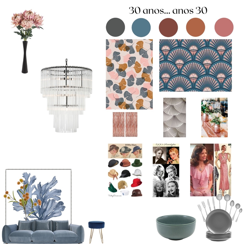 Anos 30 Mood Board by Graziele on Style Sourcebook