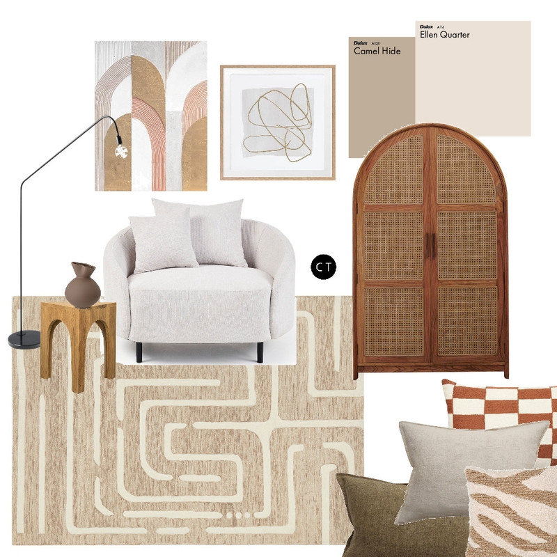 Reading Nook with Rug Culture Mood Board by Carly Thorsen Interior Design on Style Sourcebook