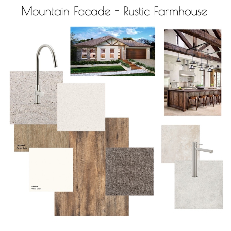 Mountain Facade - Rustic Farmhouse Mood Board by Stacey Newman Designs on Style Sourcebook