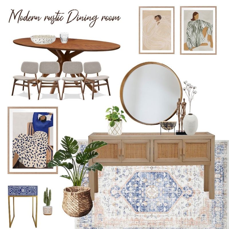 Modern rustic dining room Mood Board by Millisrmvsk on Style Sourcebook