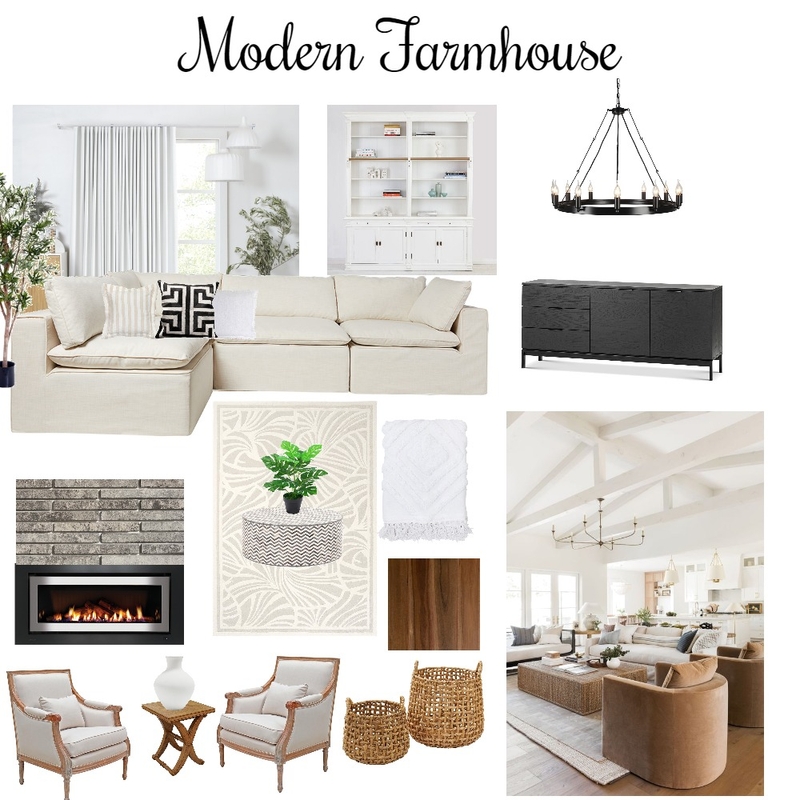 modern Farmhouse 1 Mood Board by temimail on Style Sourcebook