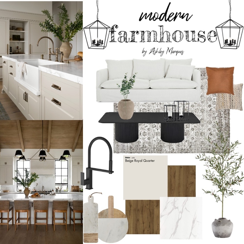 Modern Farmhouse Mood Board Mood Board by ashleyamarques on Style Sourcebook