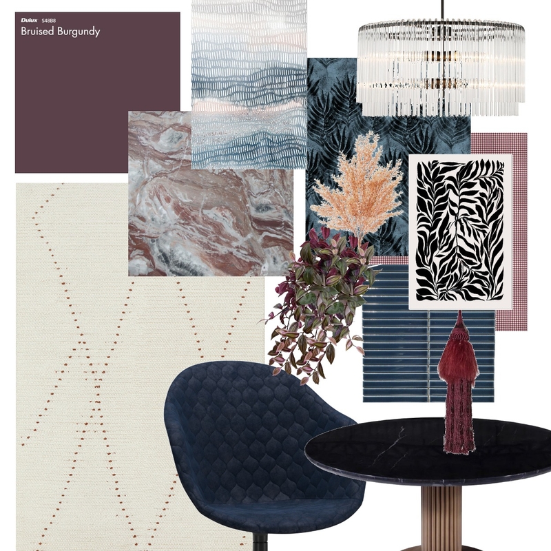 teal and burgundy Mood Board by Emily Parker Interiors on Style Sourcebook