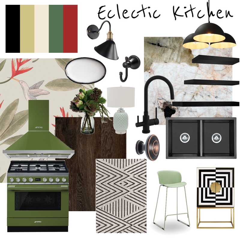Eclectic kitchen Mood Board by KimArrow on Style Sourcebook
