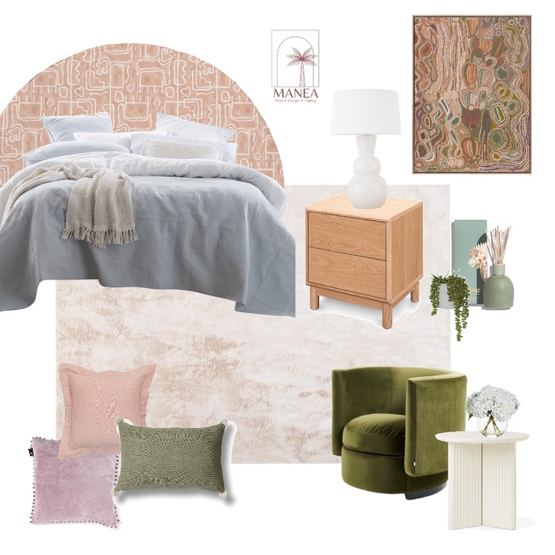 Guest Bedroom Mood Board by Manea Interior Design & Styling on Style Sourcebook