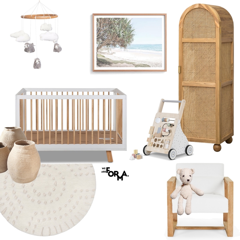Beachy Nursery Room Mood Board by Formery | Architect & Interior Designer Melbourne on Style Sourcebook
