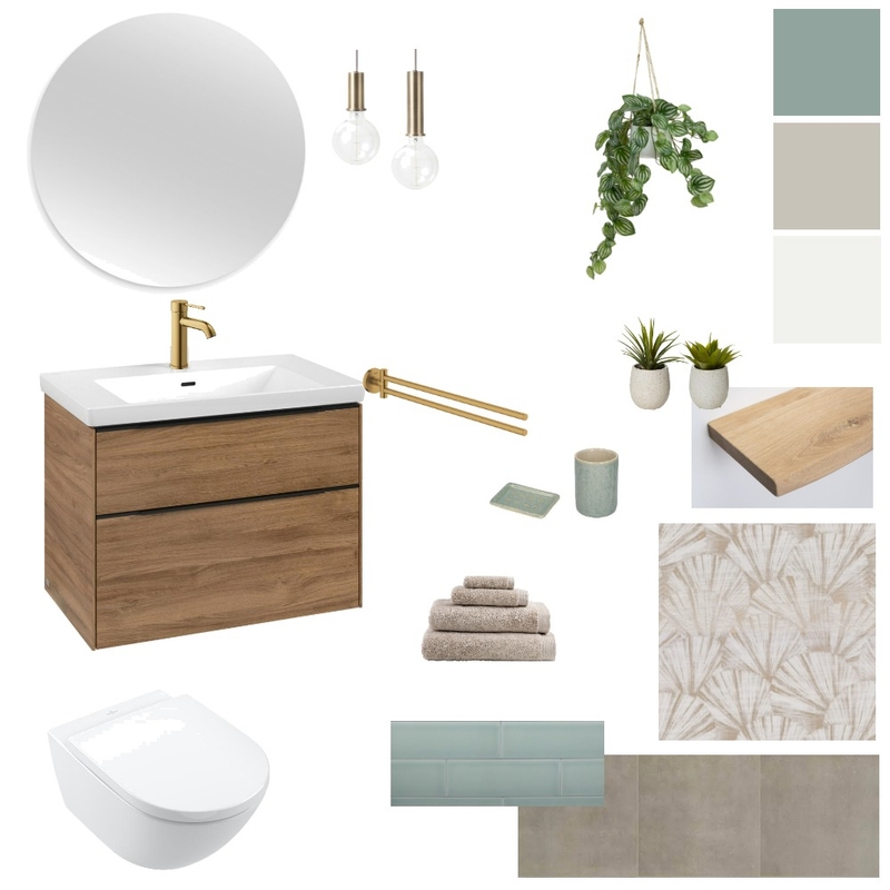 Module 9 - Bathroom Mood Board by Svea Deutsch on Style Sourcebook