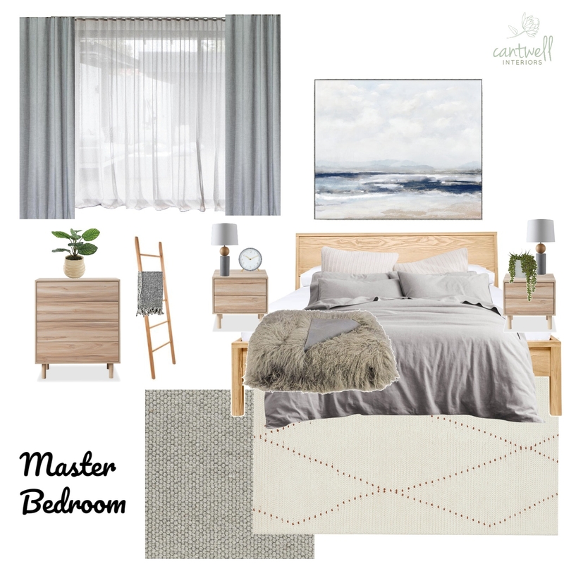 Modern Australian Bedroom Mood Board by Cantwell Interiors on Style Sourcebook