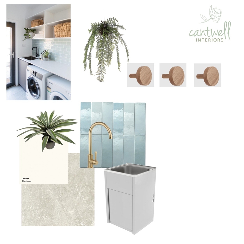 Modern Farmhouse Laundry Mood Board by Cantwell Interiors on Style Sourcebook
