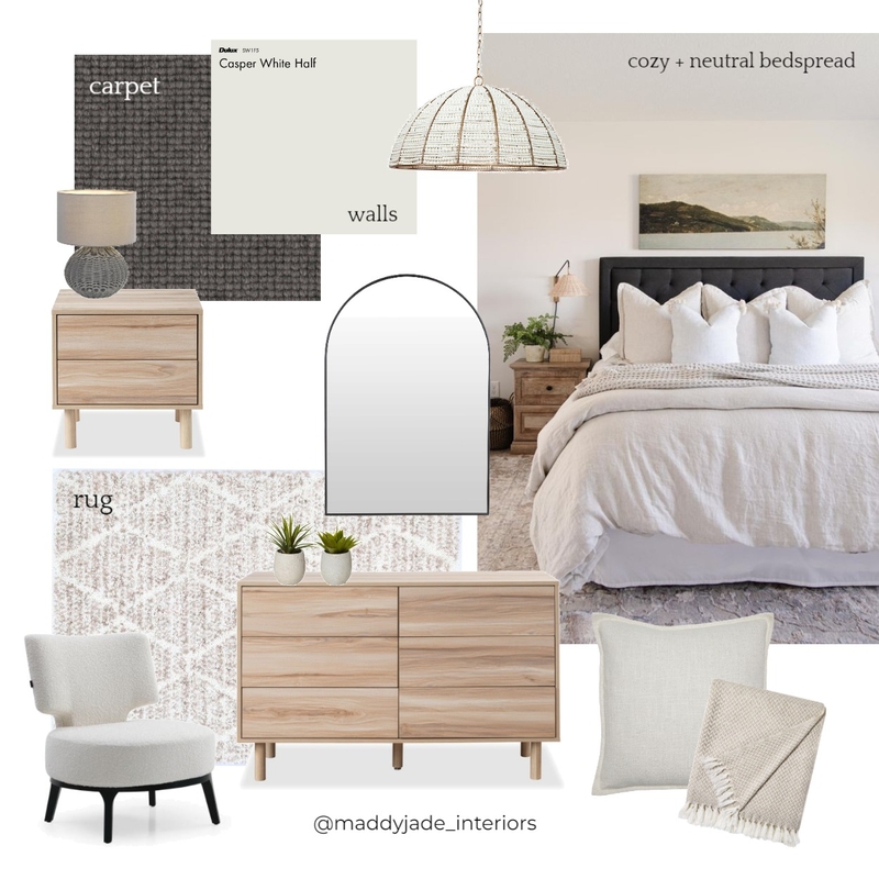 client bedroom Mood Board by Maddy Jade Interiors on Style Sourcebook