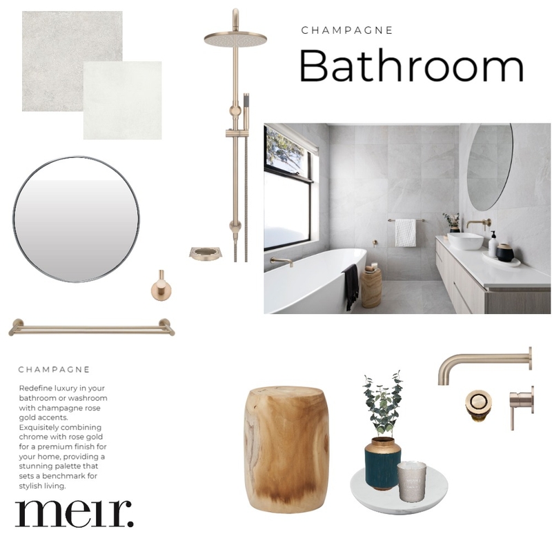 Meir | Champagne Bathroom Mood Board by Meir on Style Sourcebook