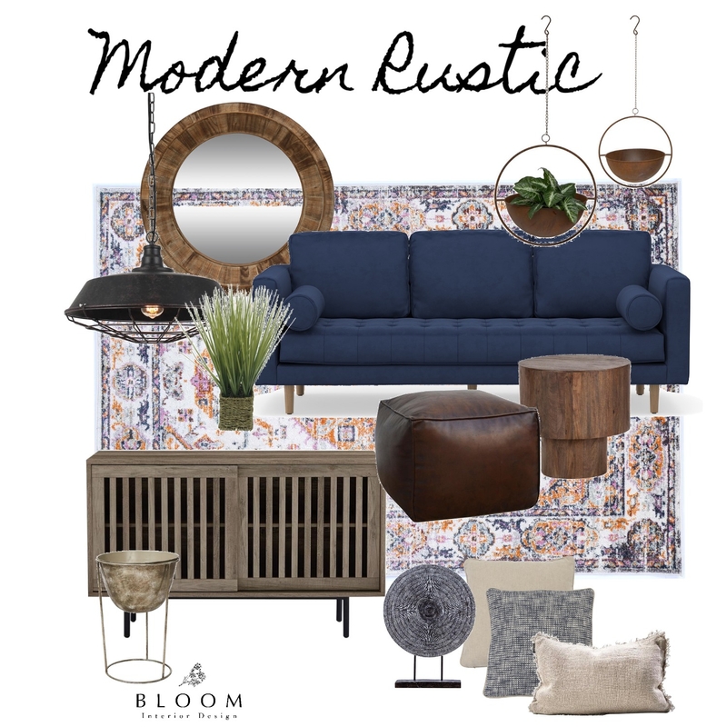 Modern Rustic Bloom Interior Design Mood Board by Luandri0425 on Style Sourcebook