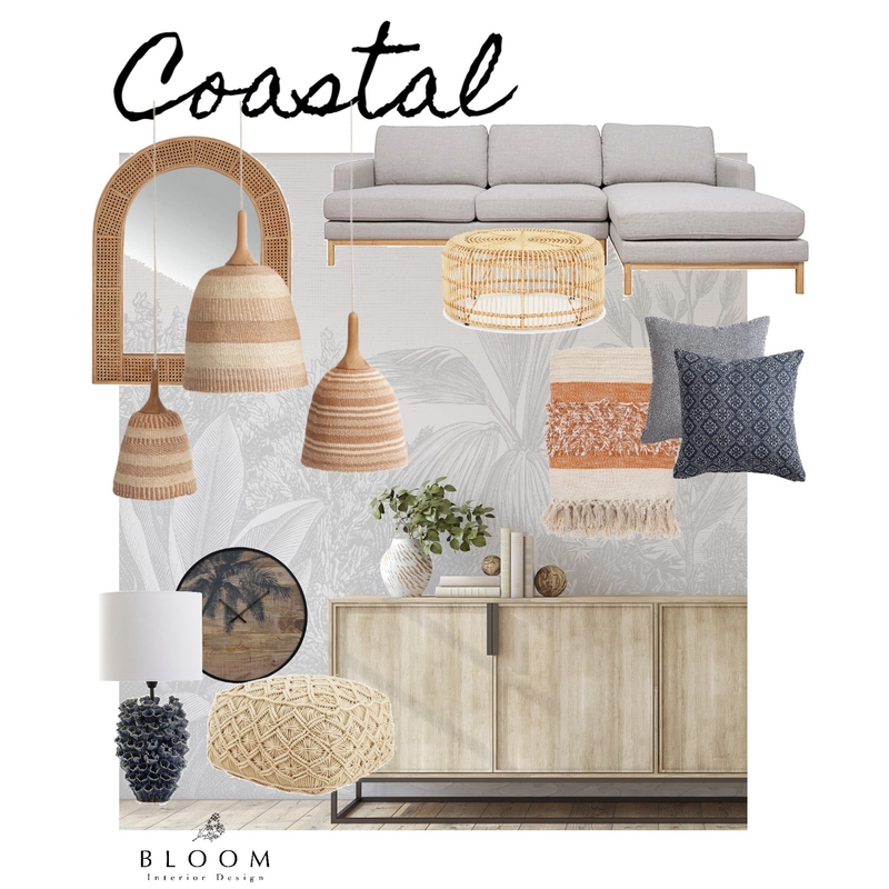 Coastal Bloom Interior Design Mood Board by Luandri0425 on Style Sourcebook