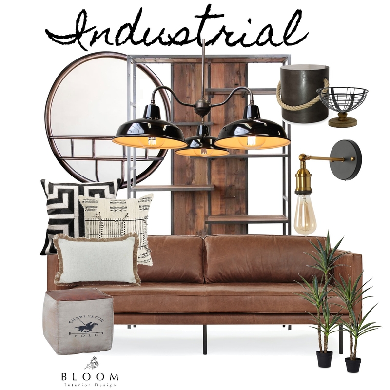 Industrial Bloom Interior Design Mood Board by Luandri0425 on Style Sourcebook