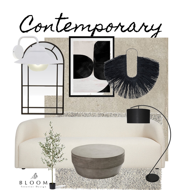 Contemporary Bloom Interior Design Mood Board by Luandri0425 on Style Sourcebook