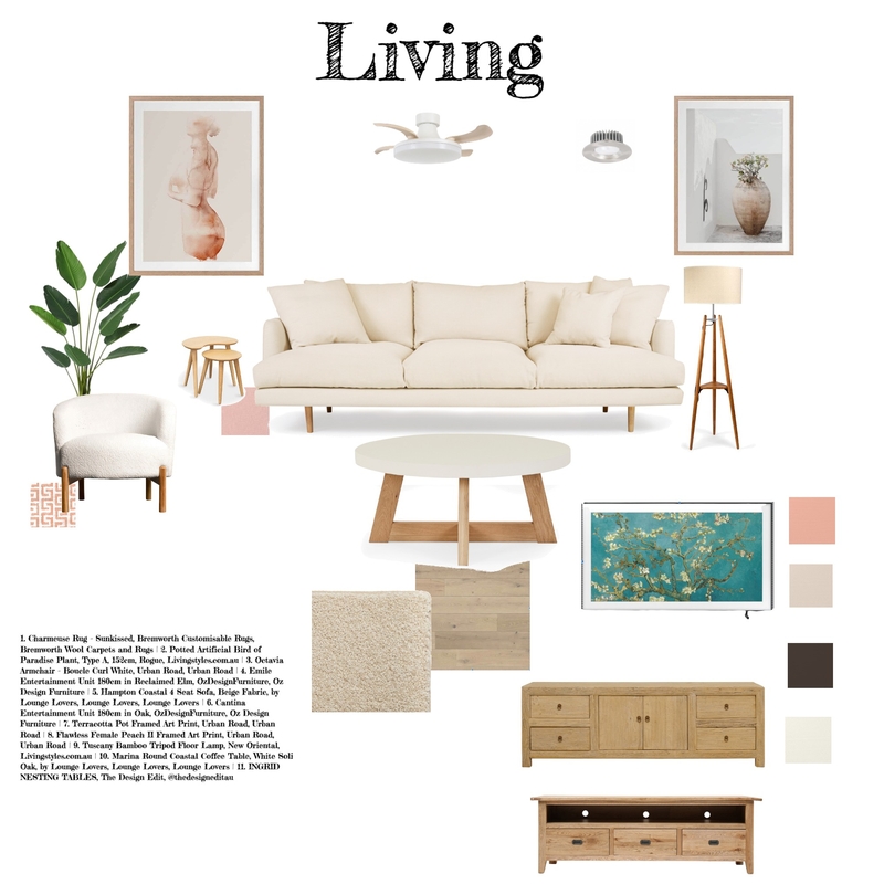 Living Room Mood Board by Anna Murphy on Style Sourcebook