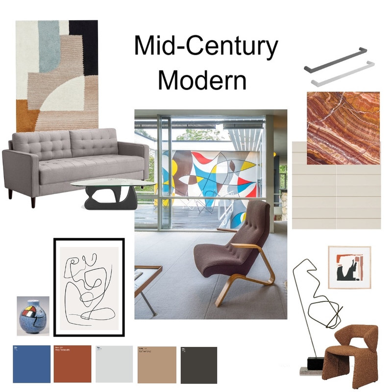 Mid Century Mood board Mood Board by Jodi G on Style Sourcebook