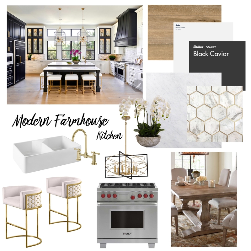 Modern Farmhouse Kitchen Mood Board by BellaDonnaDesigns on Style Sourcebook