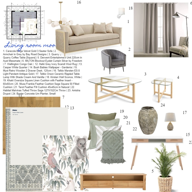 #Living room Sample Mood Board Mood Board by Sunilidi on Style Sourcebook