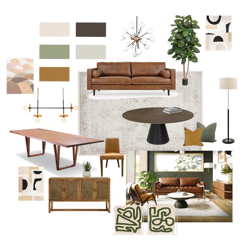 Modern Mid-century Mood Board by piamccastro on Style Sourcebook