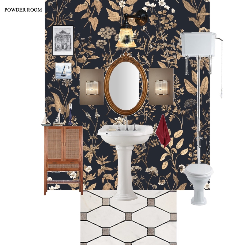 Powder Room Mood Board by Annaleise Houston on Style Sourcebook