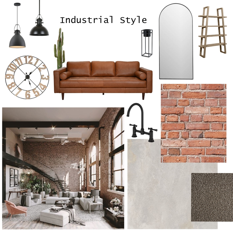 Industrial Style Mood Board by Tanya Olivier on Style Sourcebook